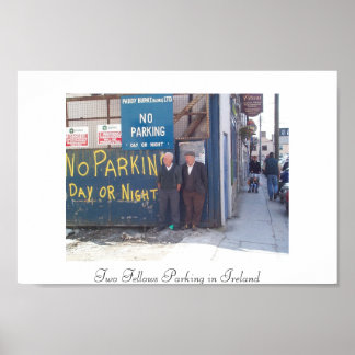 Twee Fellows Parking in Ierland Poster