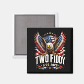 Twee Fiddy 2 Fiddy 250 Jubileum 4 juli VS Magneet (Voorkant / Achterkant)