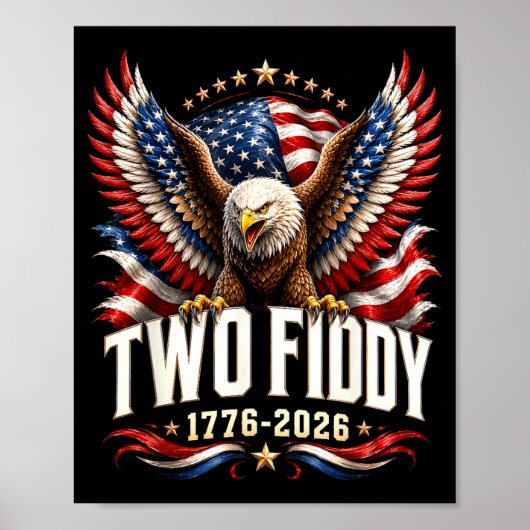 Twee Fiddy 2 Fiddy 250 Jubileum 4e Juli VS Poster (Voorkant)