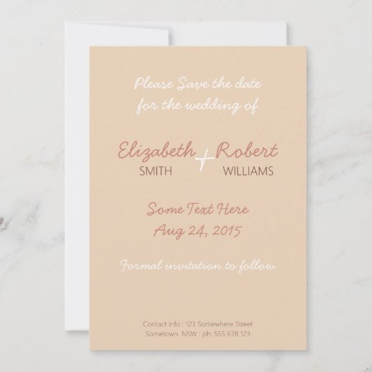 Twee fietsen Cute Love Save the Date (Achterkant)