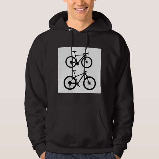 Twee fietsen hoodie (Voorkant)