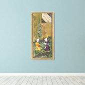 Twee figuren die in een boomgaard worden afgelezen canvas afdruk (Insitu (Houten vloer))