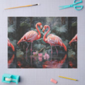 Twee Flamingo's Decoupage Tissuepapier (Craft)