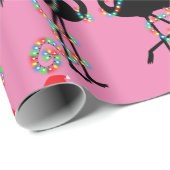 Twee Flamingo's Kerstmis Cadeaupapier (Rol Hoek)