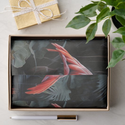 Twee flamingo's ontkoppelen weefselpapier tissuepapier (Geschenk)