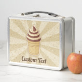Twee Flavors Ice Cream Cup Metal Lunch Box (In situ)