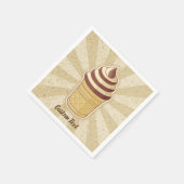 Twee Flavors Ice Cream Cup Servet (Hoek)
