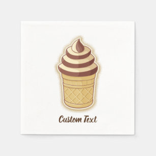 Twee Flavors Ice Cream Cup Servet