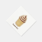 Twee Flavors Ice Cream Cup Servet (Hoek)