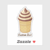 Twee Flavors Ice Cream Cup Sticker (Vel)
