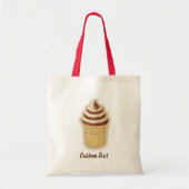 Twee Flavors Ice Cream Cup Tote Bag (Voorkant)