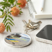 Twee Floats Personalized Sleutelhanger (Zijkant)