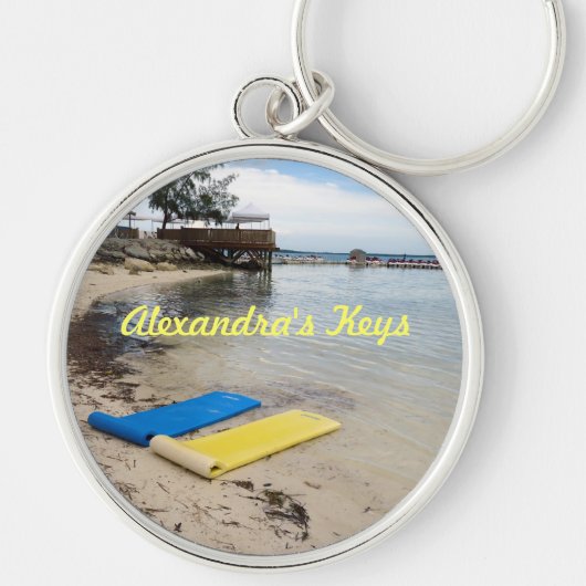Twee Floats Personalized Sleutelhanger (Voorkant)