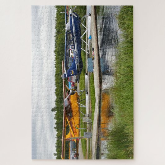Twee floatvliegtuigen, Lake Hood, Alaska Legpuzzel (Verticaal)