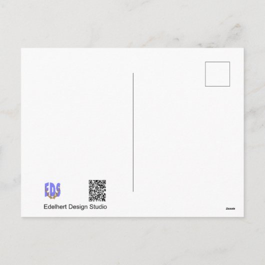 Twee Flying House Martins DIY Briefkaart (Achterkant)