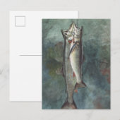 Twee forel briefkaart (Voorkant / Achterkant)