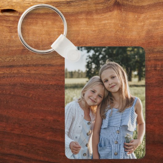 Twee foto aangepaste dubbelzijdig sleutelhanger (Voorkant)