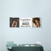 Twee foto-Afstuderen lessen van 2025 Gefeliciteerd Spandoek (Beurs)