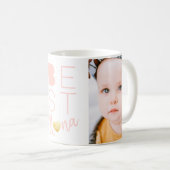 Twee foto Best Nana Pink White Mok (Voorkant rechts)