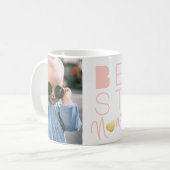 Twee foto Best Nana Pink White Mok (Voorkant links)