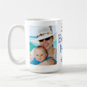 Twee-foto beste strand moeder ooit koffie Mok (Links)