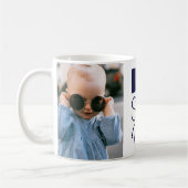 Twee foto Blauw Wit Best Papa Mok (Links)