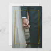 Twee foto bruiloft vrolijk getrouwd kerst Kaart (Achterkant)