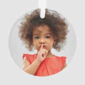 Twee-foto Custom Holiday Family Gift Ornament (achterkant)