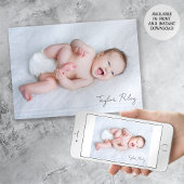 Twee foto Dank u Baby Aankondiging