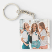 Twee foto dubbelzijdige vrienden sleutelhanger (Voorkant)