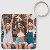 Twee foto dubbelzijdige vrienden sleutelhanger (Achterkant)