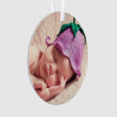 Twee foto familie vakantie Ornament (voorkant)