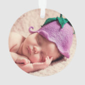 Twee foto familie vakantie Ornament (achterkant)