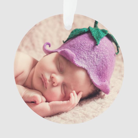 Twee foto familie vakantie Ornament (voorkant)