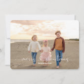 Twee foto Gewoon ons Flat Holiday Kaart (Voorkant)