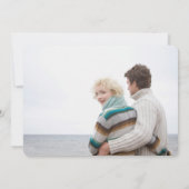 Twee foto Gewoon ons opslaan van de datum Feestdagenkaart (Achterkant)