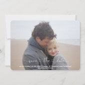 Twee foto Gewoon ons opslaan van de datum Feestdagenkaart (Voorkant)