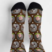 Twee foto kind of huisdier foto op maat sokken (Top)