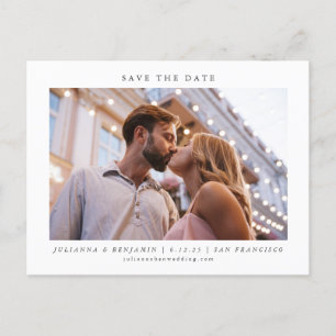 Twee Foto Minimalistische Moderne Elegante Bewaar Briefkaart