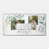 Twee-foto moderne eucalyptus bureaumat (Keyboard & Muis)