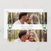 Twee Foto op laatste bruiloft sparen het Briefkaar Briefkaart (Voorkant / Achterkant)