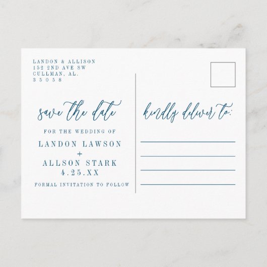 Twee Foto sparen de Kaart van de Datum (Achterkant)