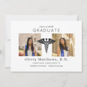 Twee foto Verpleegkunde Wit Zwart Insignia (Voorkant)