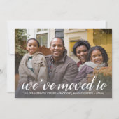 Twee foto Wij zijn verhuisd Script Adreswijziging Aankondiging (Voorkant)