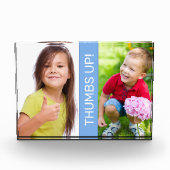 Twee fotoblokken personaliseren (Voorkant)