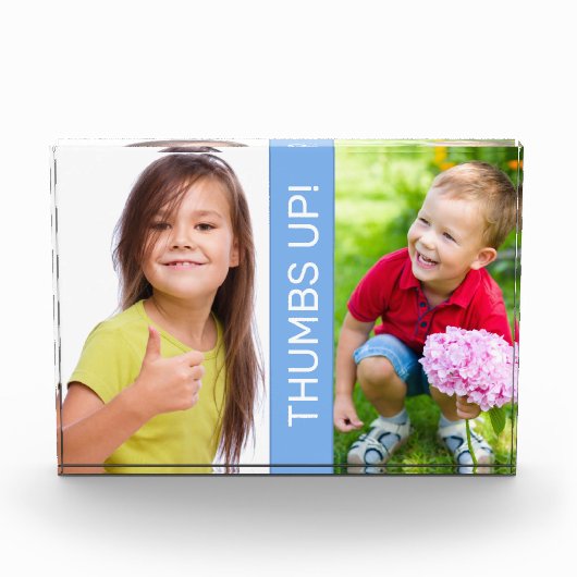 Twee fotoblokken personaliseren (Voorkant)