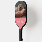 Twee fotocollage-monogram pickleball paddle (Links)