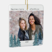 Twee fotogeluk is vriendschappelijk zoals je denne keramisch ornament (Rechts)