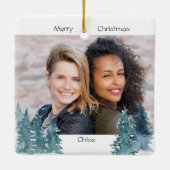 Twee fotogeluk is vriendschappelijk zoals je denne keramisch ornament (Achterkant)