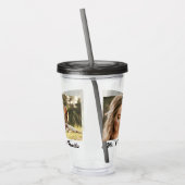 Twee Foto's Aangepaste Acryl Tumbler Acryl Drinkbeker (Links)